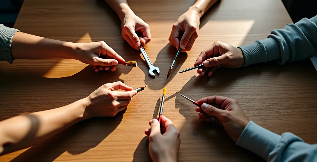 Representación simbólica de una carta de reciprocidad para banco de tiempo